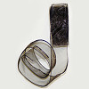 .Ribbon Black Wired Chiffon