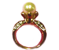 Pin Large Pearl Ring