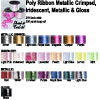 Poly Ribbon  Metallic Iridescent 3/16 inches wide