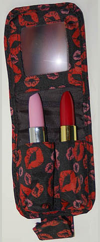 Small Purse Mirror with Lipstick Holders