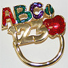 ABC Pin for Holding Eyeglasses