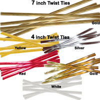 Twisty Ties 4 or 7 inch