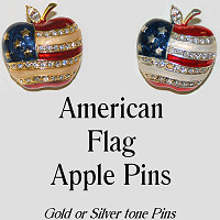 Pin American Flag Apple