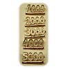 Bar Number Pins Gold