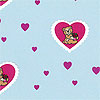 Bear-ing Roses Hearts Cellophane Roll 30 x 100