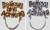 Pin Believe and Achieve Charm Holder