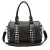 13 x 11 inch Black and Brown Studded Purse