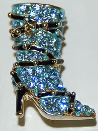 Blue boot pin