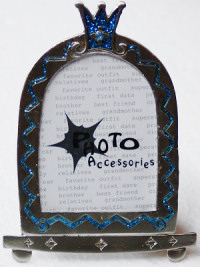 Blue Crown Picture Frame
