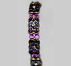 Blue and Purple Flowers Bracelet