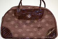 Brown Crown Duffle Bag