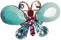 Pin Butterfly Jeweled