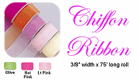 Ribbon Chiffon 3/8"