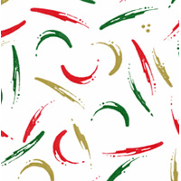 Christmas Paintstrokes 2.5 x 6 in Gusseted Cellophane Bags