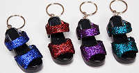 Chunky Glitter Sandals Keychain