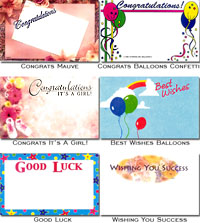 Gift Enclosure Cards Congrats Luck Wishes