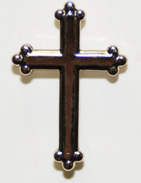 silver cross tac pin