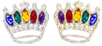 Pin Crown Gold or Silver Jewel