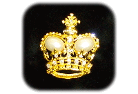 Gold Crown with Pearls