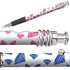 Pink or Blue Diamonds Design Ink pen