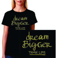 Black tshirt Dream Bigger Tee