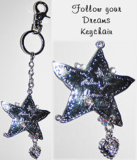 Follow Your Dreams Key Chain with Charm