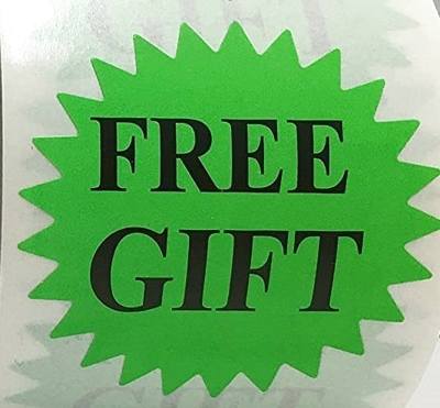stickers Free Gift Green Burst