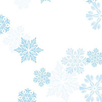 Let It Snow Blue Cellophane Roll 24 x 100
