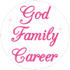Stickers God Family Career