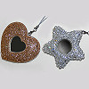 Glitter Cell Phone Charms Heart or Star