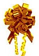 gold metallic pull bow