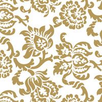 Gold Damask Cellophane Roll 24 x 100