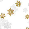 Gold Shimmer Snowflakes