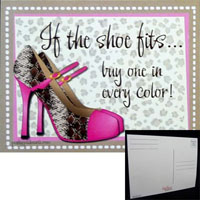 Reward Yourself "If The Shoe Fits" Post Card