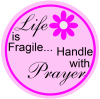 .63 Stickers Life is Fragile