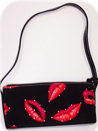 Purse longer small purse w leather straps