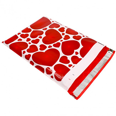 Lots of Hearts Poly Mailers 10x13