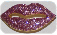 Pin Lip Glitter Medium Size Pink