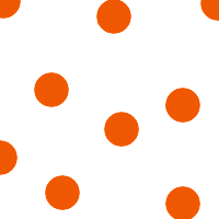 Orange Dots Cellophane Roll 24 x 100