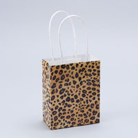 Party Paper Tote Bags Leopard