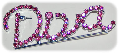 Pin DIVA Cursive Pink