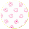 1 inch bag seals Pink Daisies