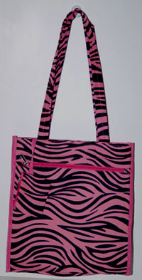 Tote Zebra Pink Print