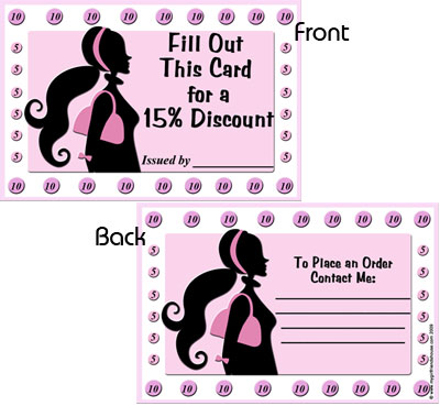 15% Discount Punch Card