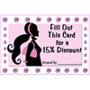 15% Discount Punch Card
