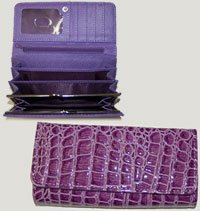 Purple Croc Wallet