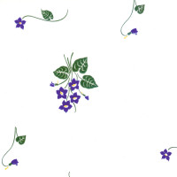 Purple Flowers Cellophane Roll 30 x 100