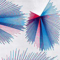 Radial Red White and Blue Cello Roll 24 x 50