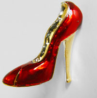 red heel shoe pin
