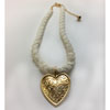 Braided Rope Solid Heart Choker